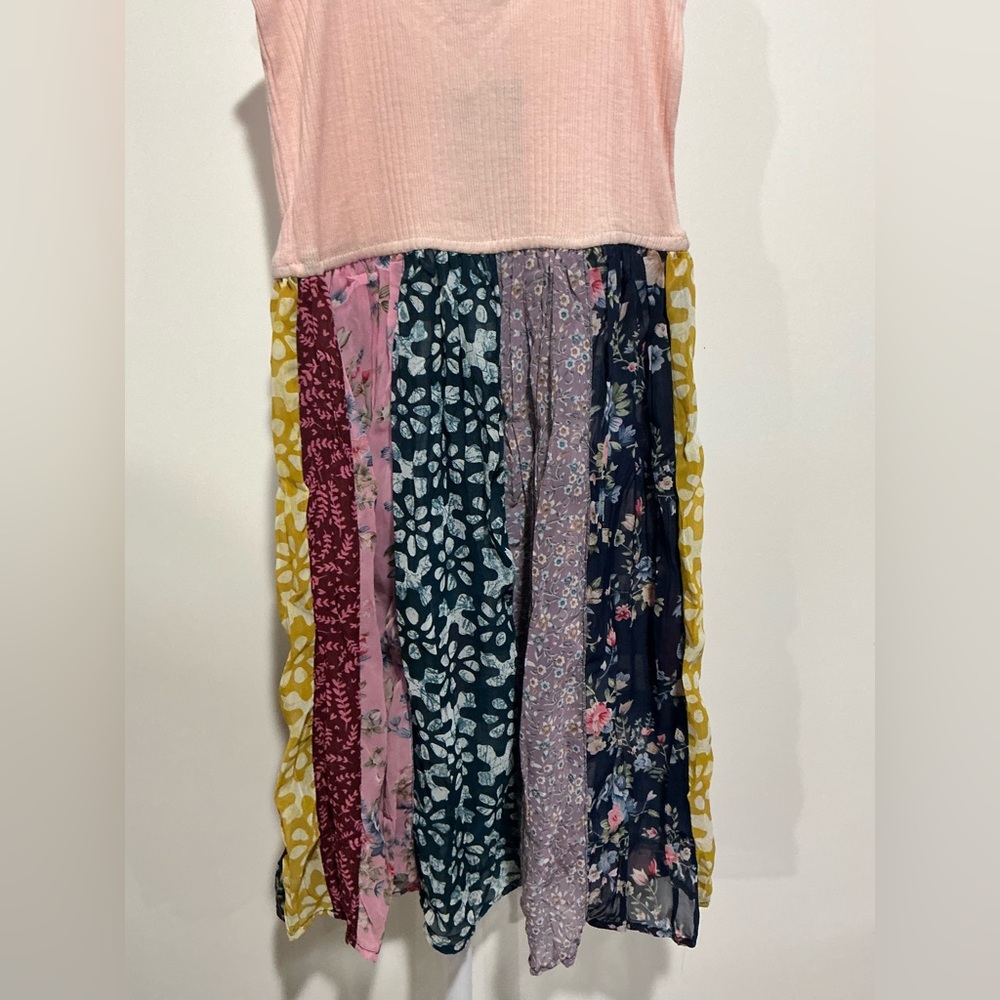 Chic Patchwork Mini Dress with Adjustable Straps … - image 5